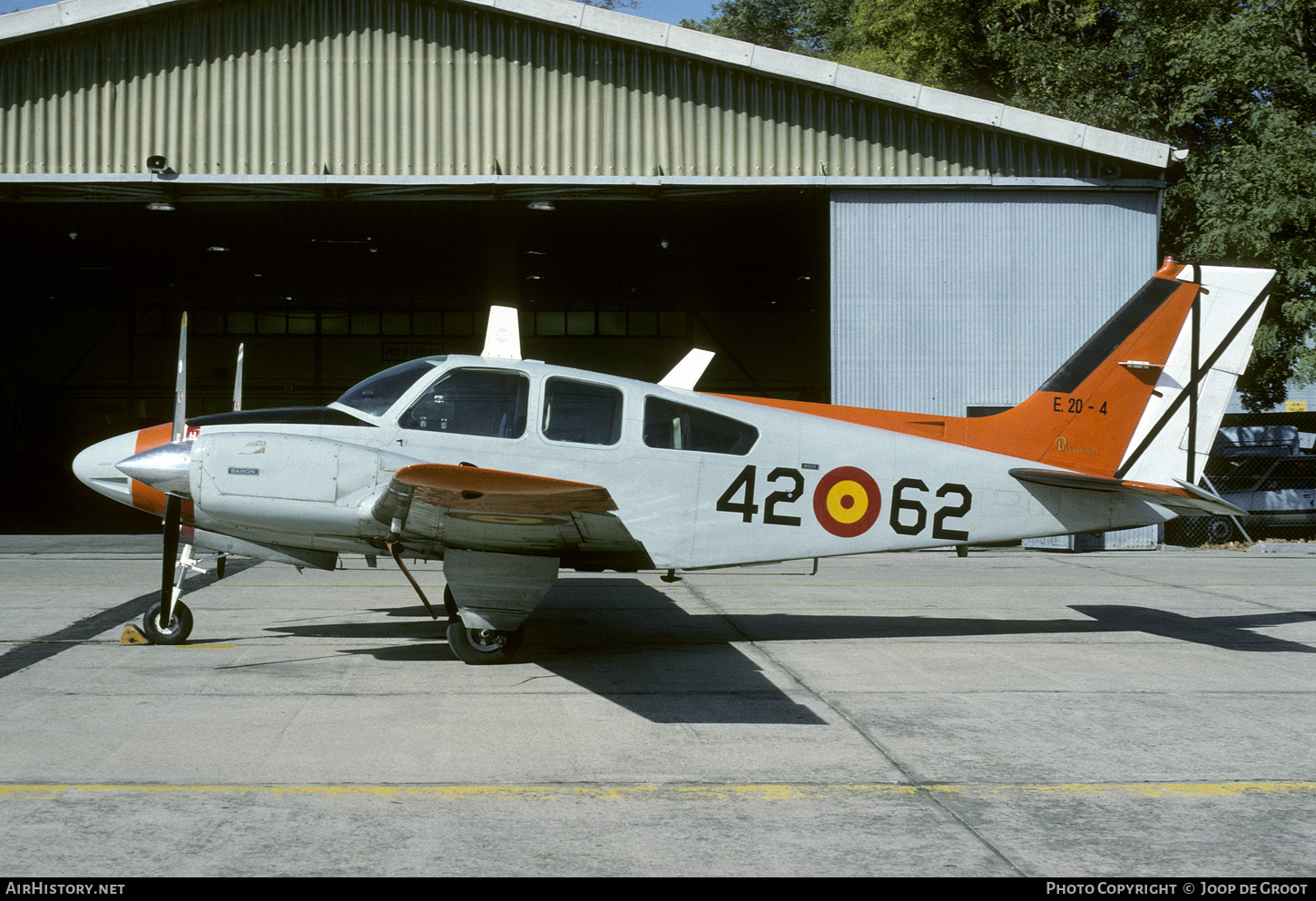 Aircraft Photo of E20-4 | Beech B55 Baron (95-B55) | Spain - Air Force | AirHistory.net #70578