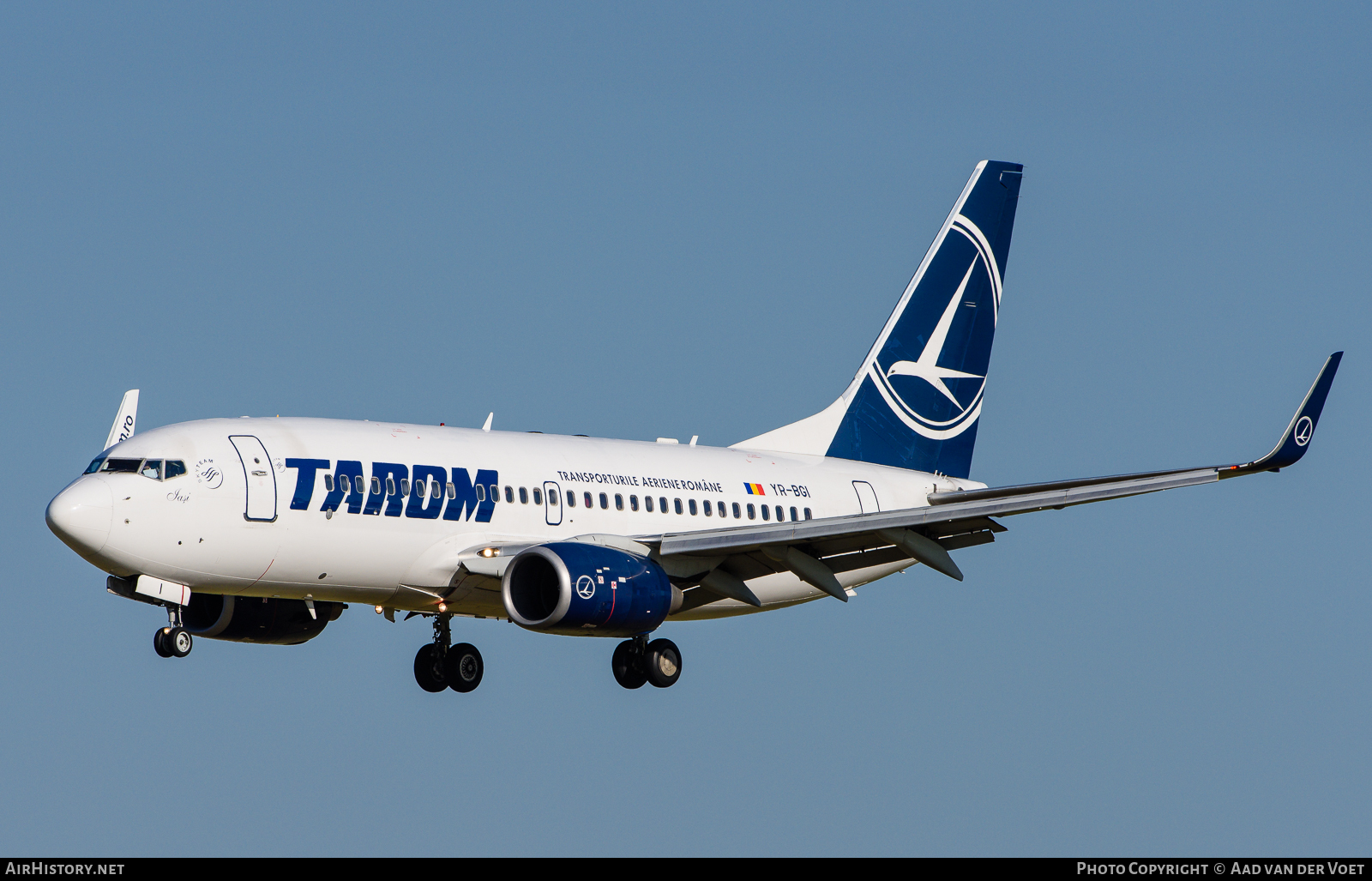 Aircraft Photo of YR-BGI | Boeing 737-78J | TAROM - Transporturile Aeriene Române | AirHistory.net #70595