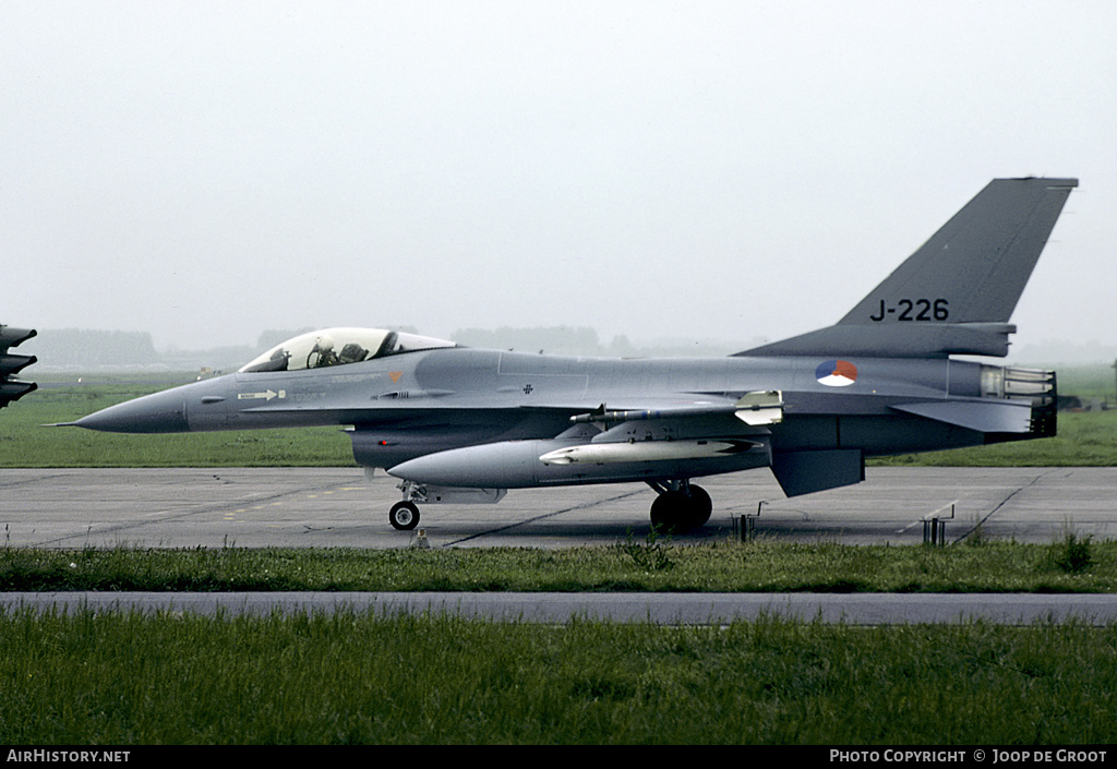 Aircraft Photo of J-226 | General Dynamics F-16A Fighting Falcon | Netherlands - Air Force | AirHistory.net #70630