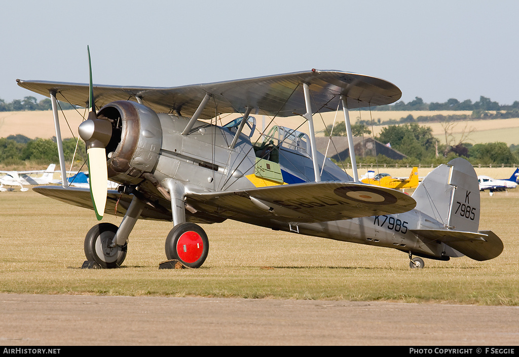 Aircraft Photo of G-AMRK / K7985 | Gloster Gladiator Mk1 | UK - Air Force | AirHistory.net #70642