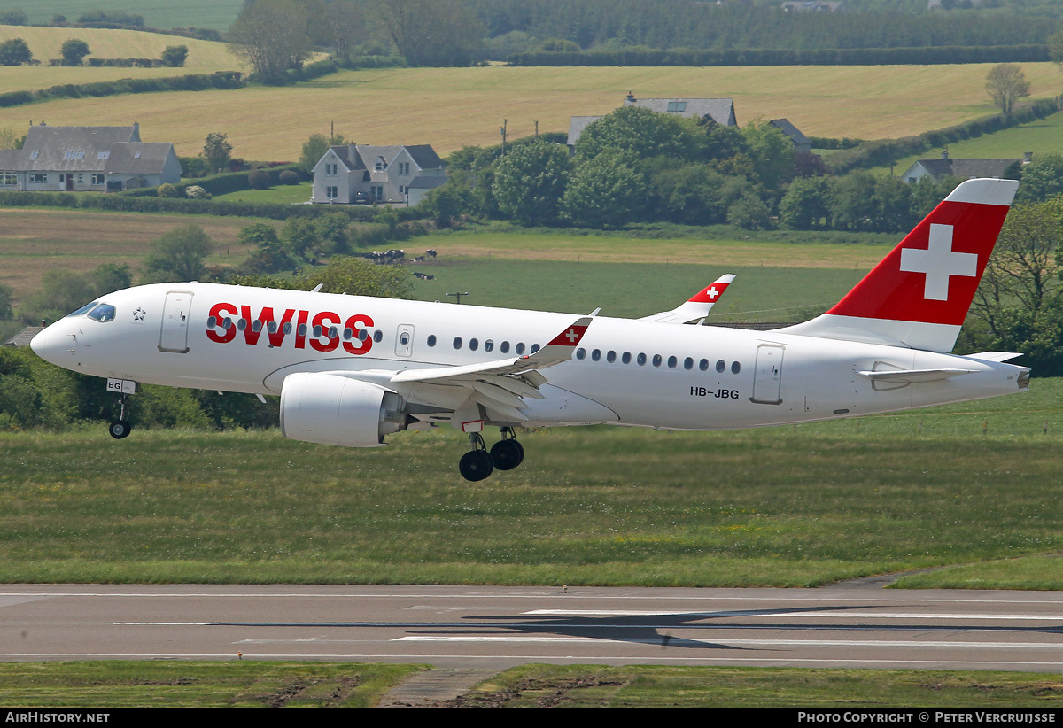 Aircraft Photo of HB-JBG | Bombardier CSeries CS100 (BD-500-1A10) | Swiss International Air Lines | AirHistory.net #70665