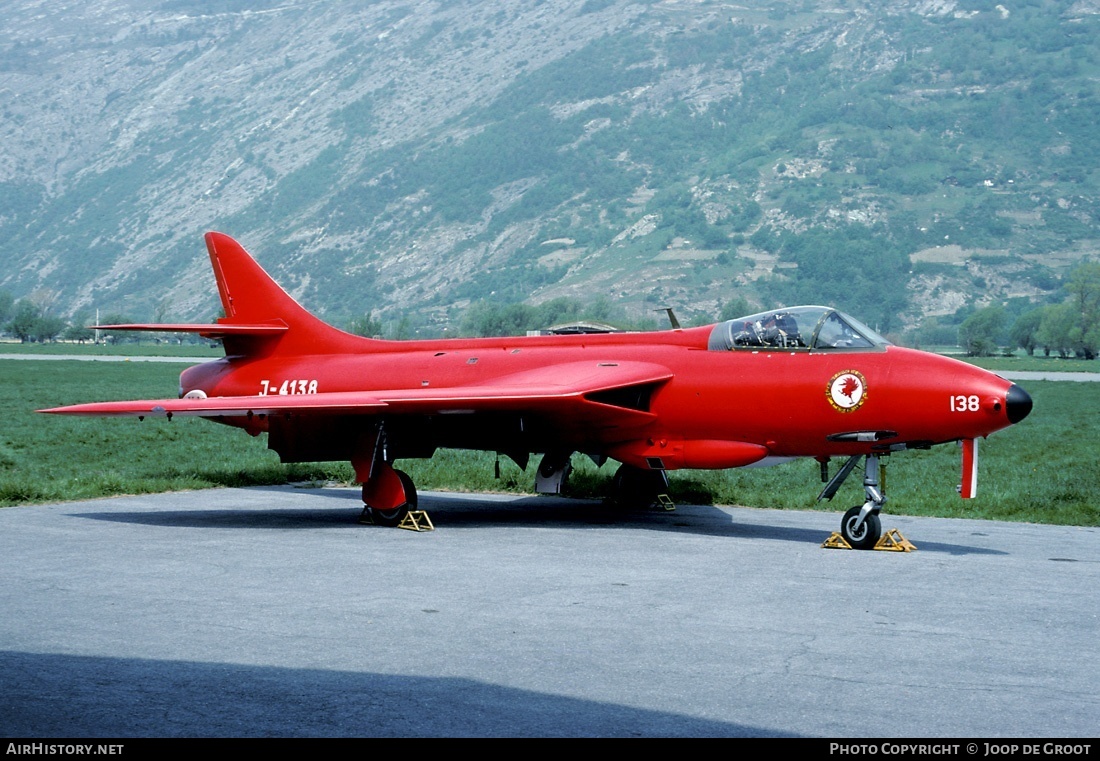 Aircraft Photo of J-4138 | Hawker Hunter F58A | Switzerland - Air Force | AirHistory.net #70717