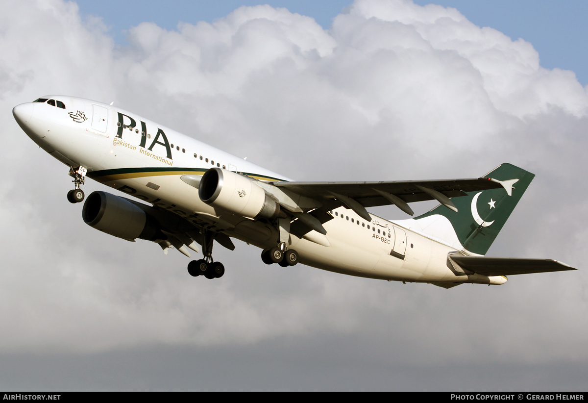 Aircraft Photo of AP-BEC | Airbus A310-308 | Pakistan International Airlines - PIA | AirHistory.net #70737
