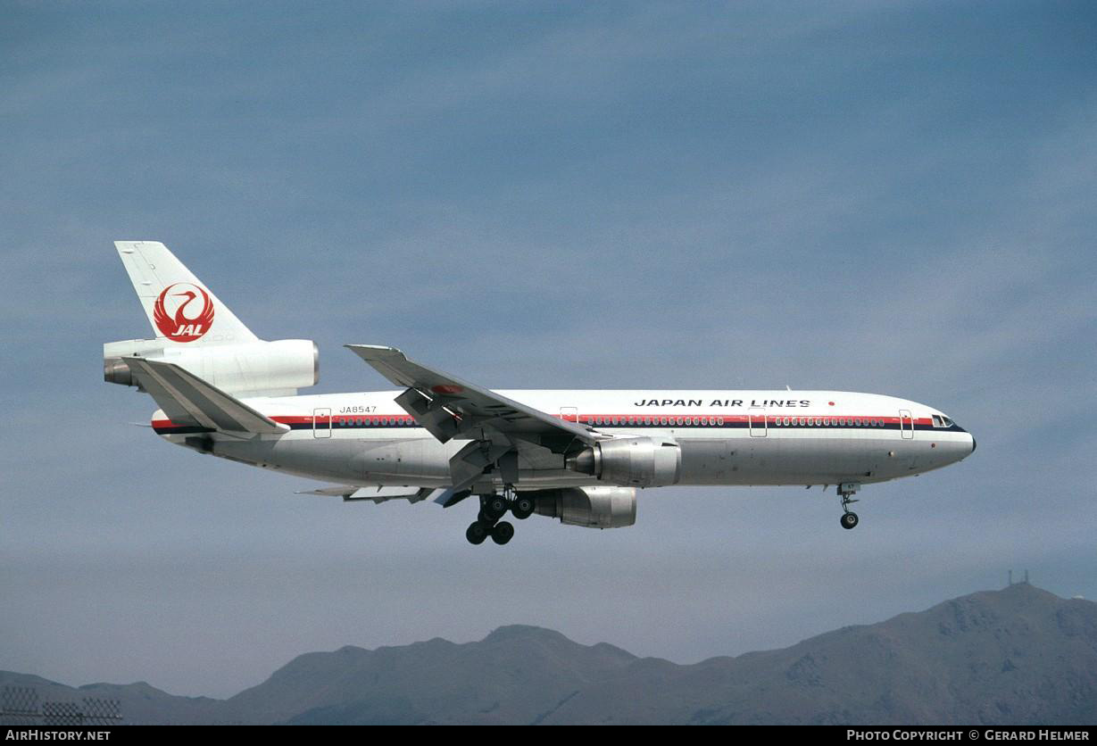 Aircraft Photo of JA8547 | McDonnell Douglas DC-10-40I | Japan Air Lines - JAL | AirHistory.net #70751