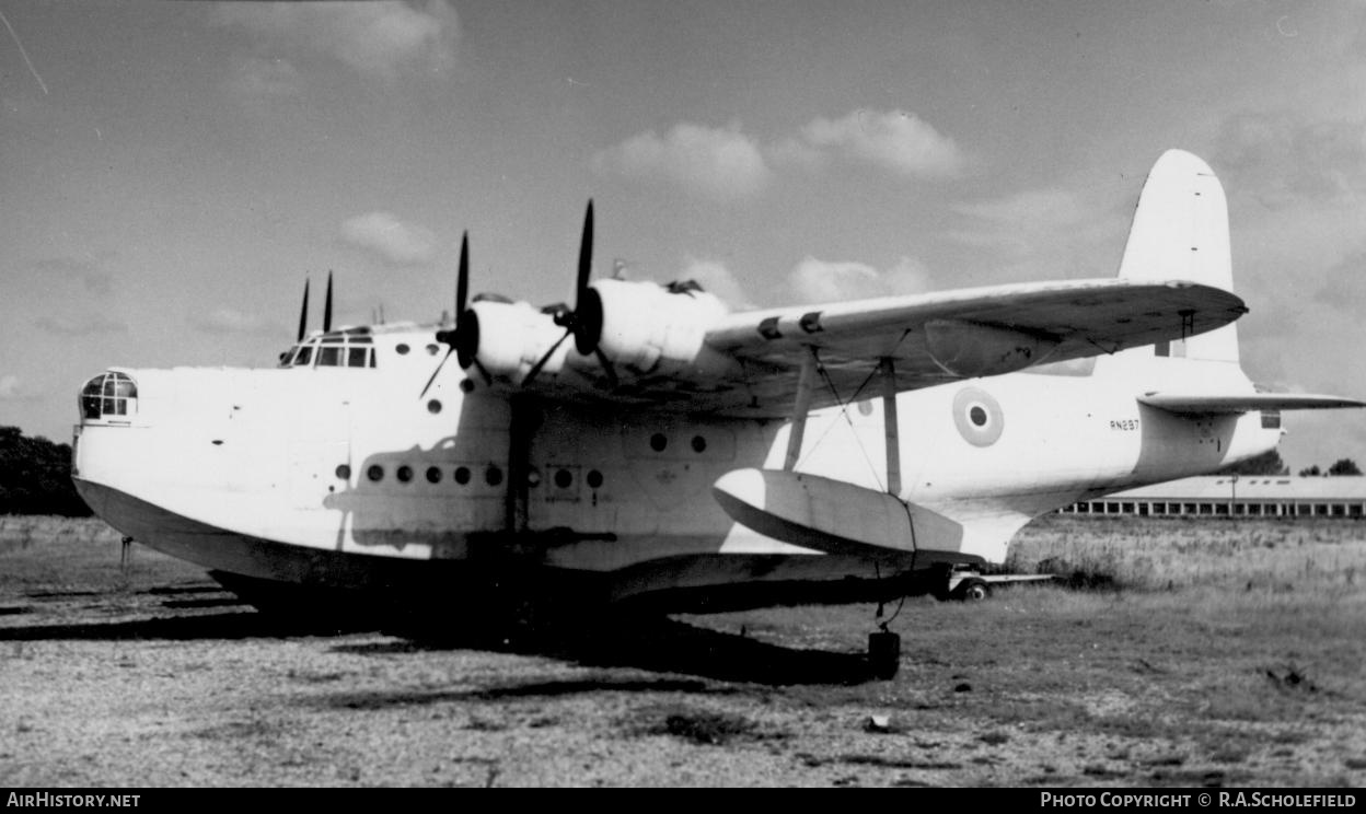 Aircraft Photo of RN297 | Short S-25 Sunderland 5 | UK - Air Force | AirHistory.net #70765