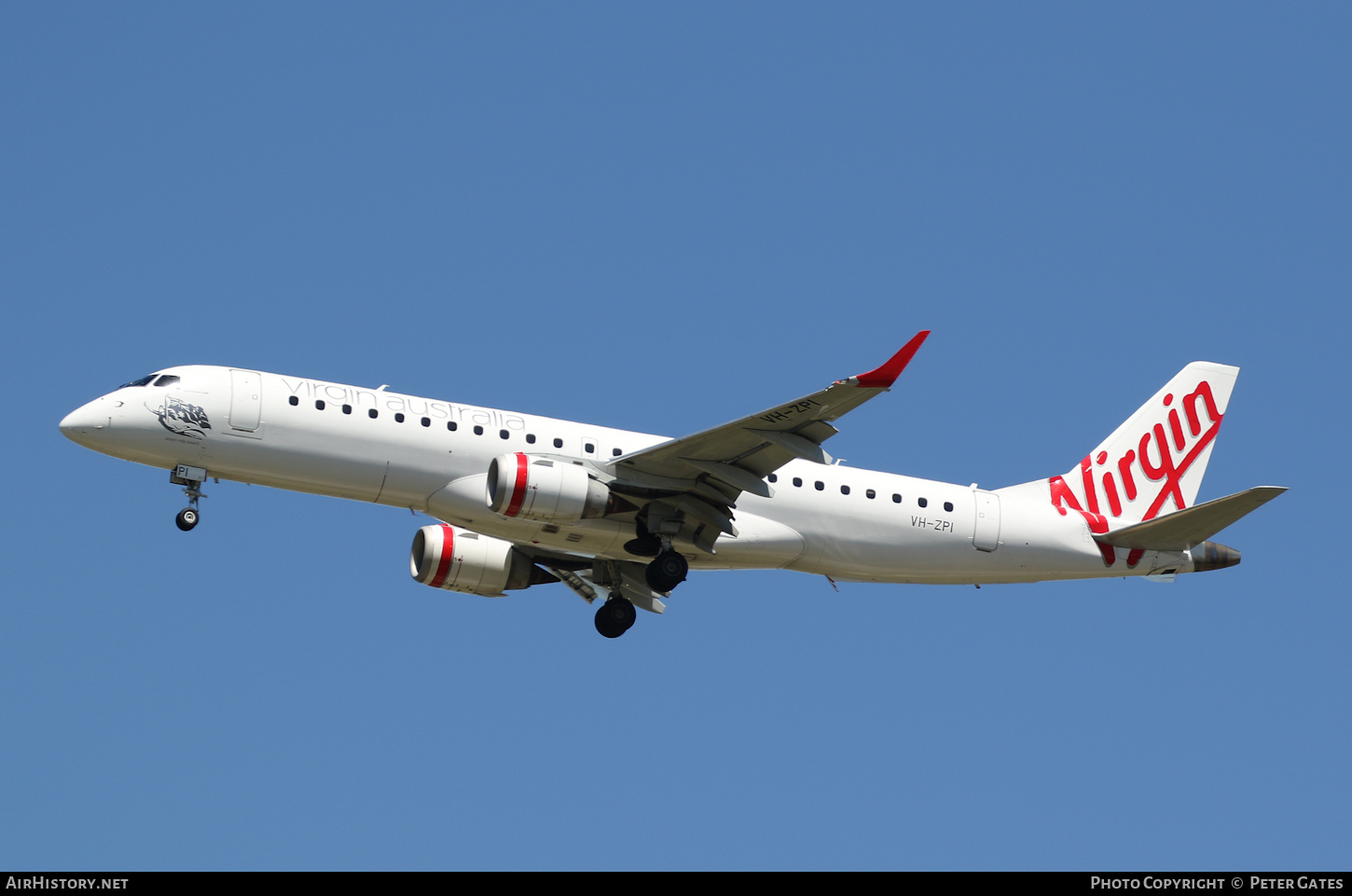 Aircraft Photo of VH-ZPI | Embraer 190AR (ERJ-190-100IGW) | Virgin Australia Airlines | AirHistory.net #70774