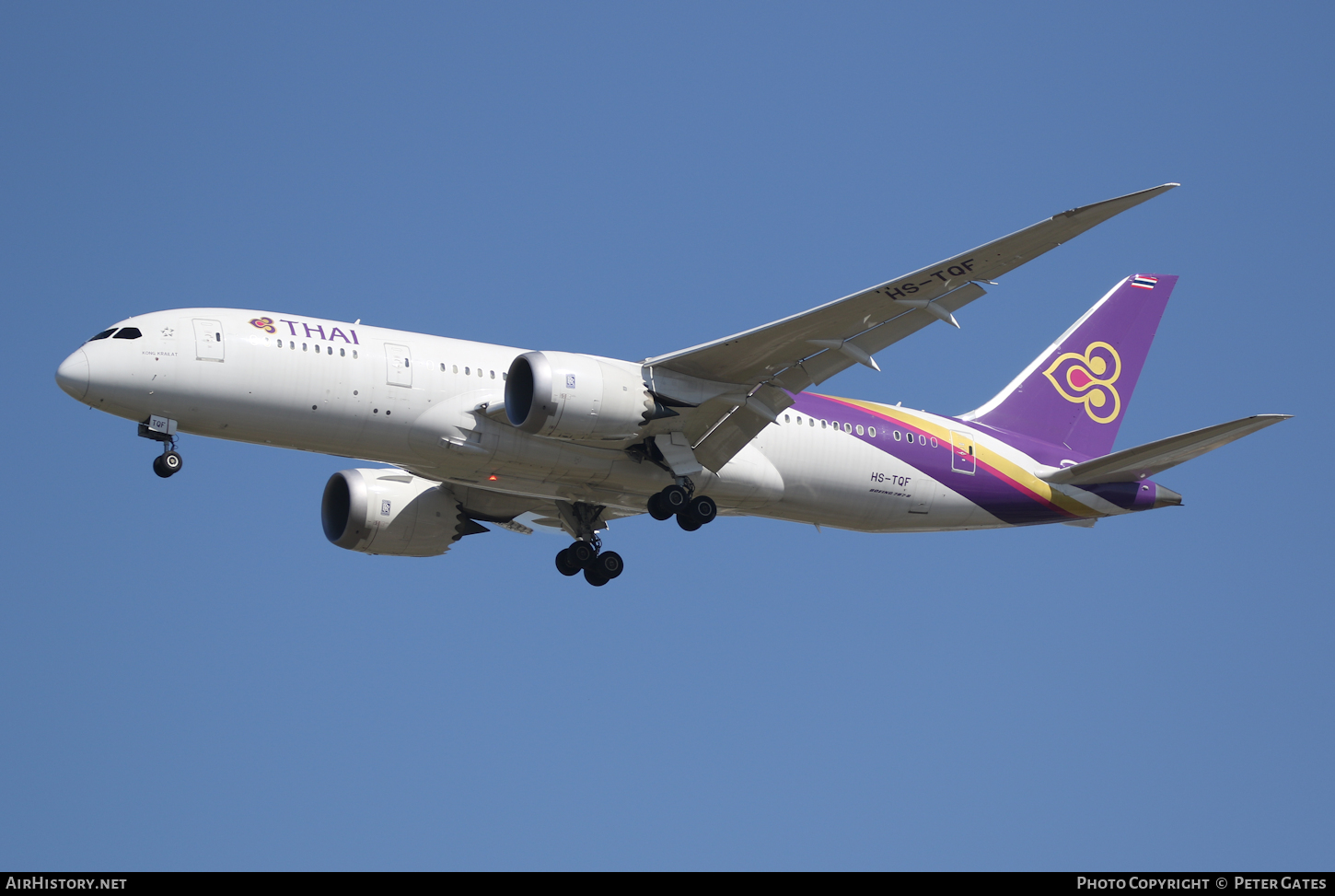 Aircraft Photo of HS-TQF | Boeing 787-8 Dreamliner | Thai Airways International | AirHistory.net #70788