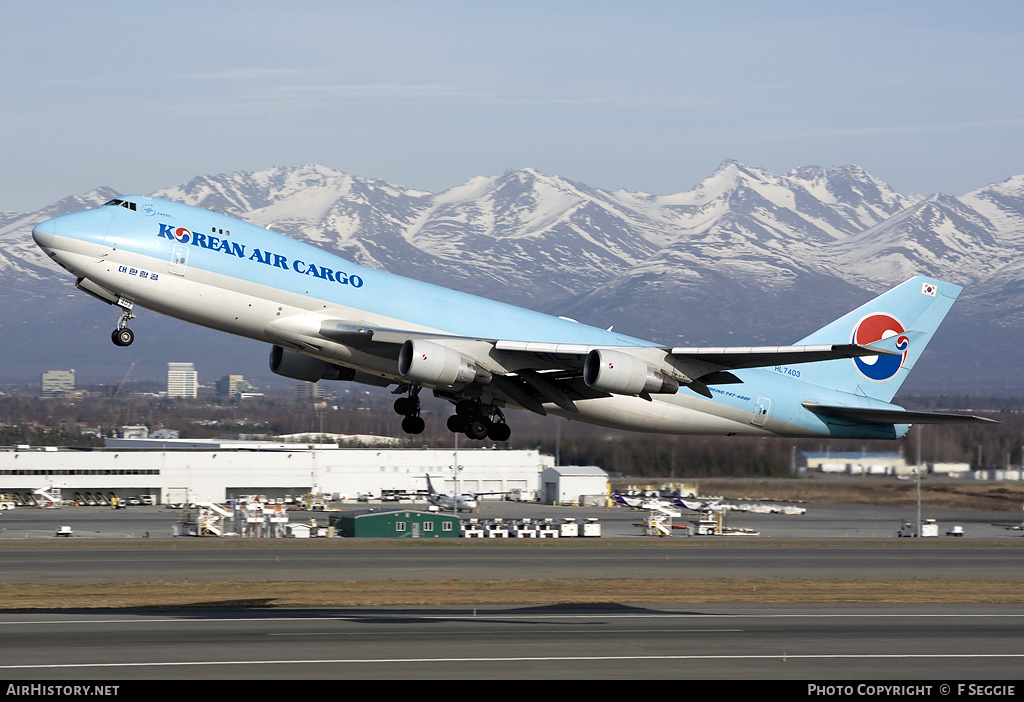 Aircraft Photo of HL7403 | Boeing 747-4B5F/SCD | Korean Air Cargo | AirHistory.net #70800