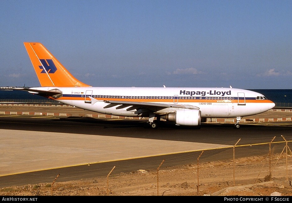 Aircraft Photo of D-AHLV | Airbus A310-204 | Hapag-Lloyd | AirHistory.net #70847