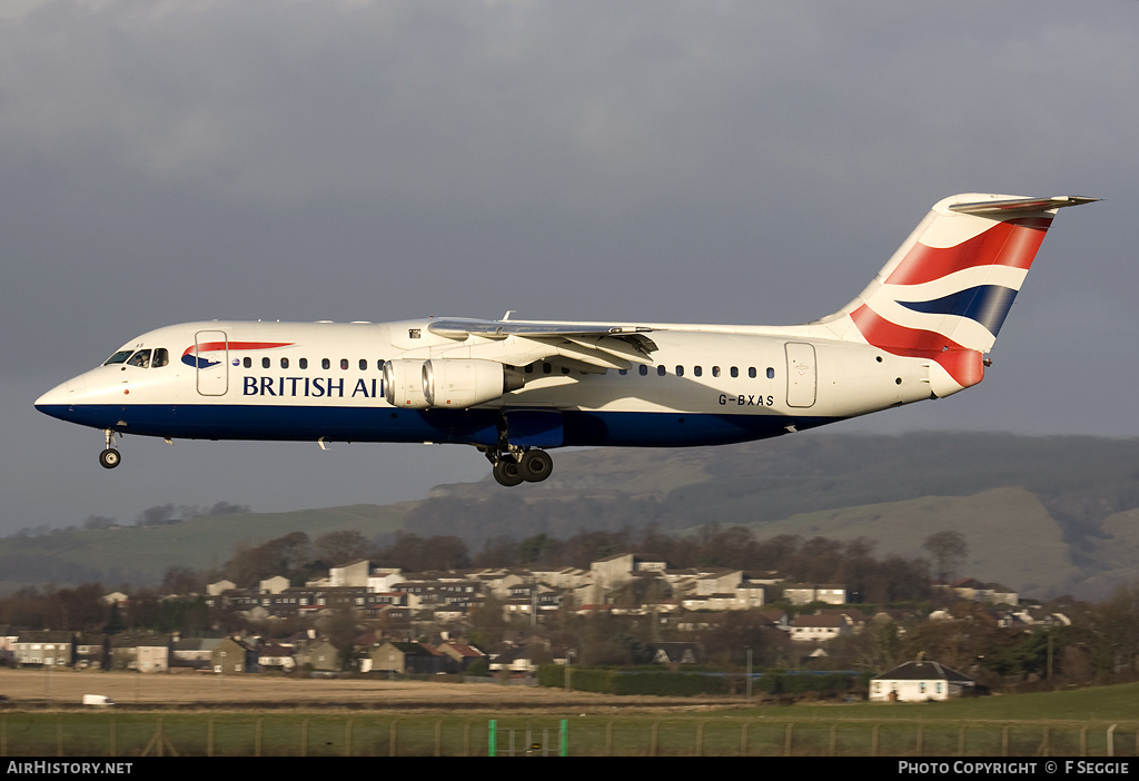Aircraft Photo of G-BXAS | British Aerospace Avro 146-RJ100 | British Airways | AirHistory.net #70861