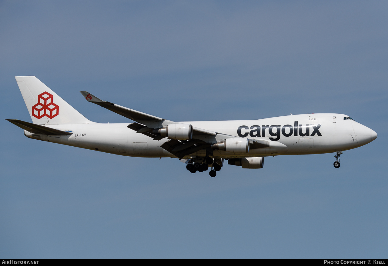 Aircraft Photo of LX-ECV | Boeing 747-4HQF/ER | Cargolux | AirHistory.net #70889