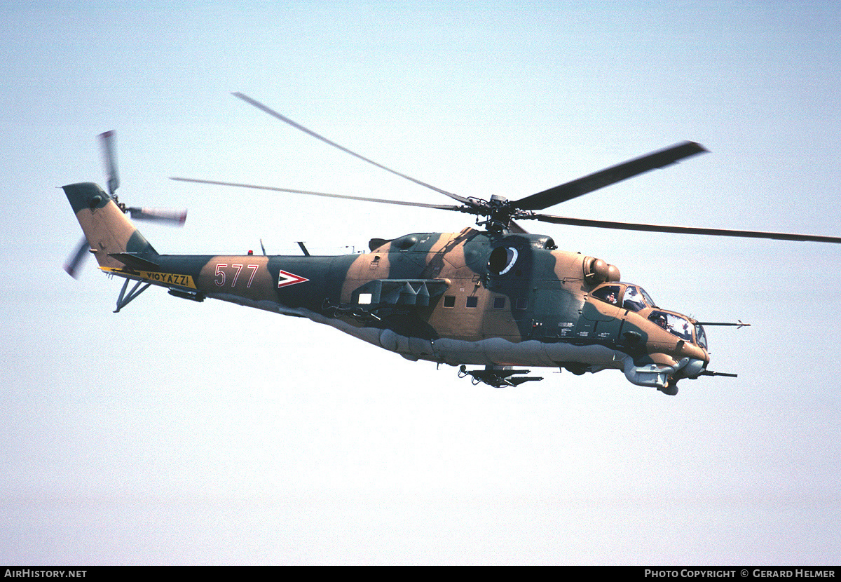 Aircraft Photo of 577 | Mil Mi-24D | Hungary - Air Force | AirHistory.net #70911