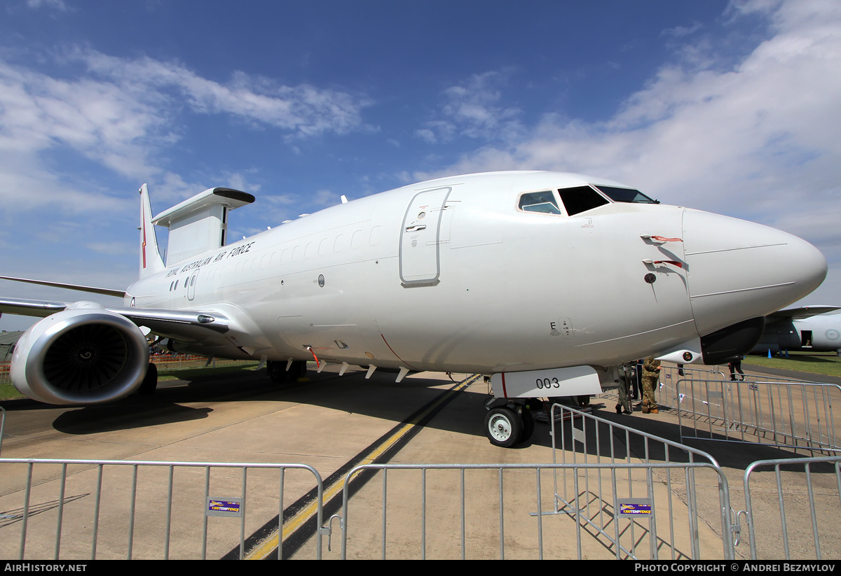 Aircraft Photo of A30-003 | Boeing E-7A Wedgetail | Australia - Air Force | AirHistory.net #70920