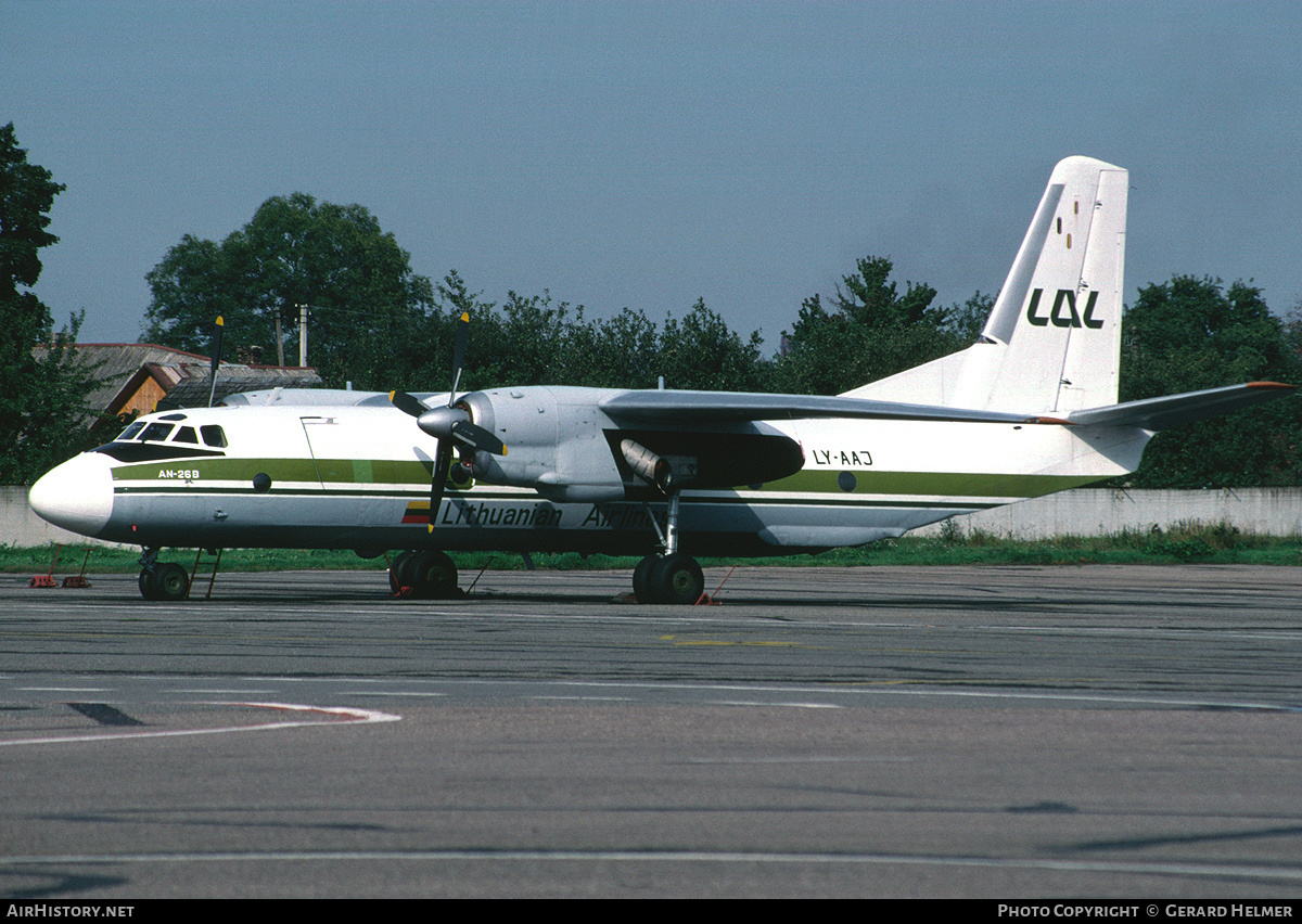 Aircraft Photo of LY-AAJ | Antonov An-26B | Lithuanian Airlines | AirHistory.net #70956