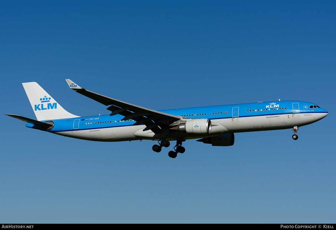 Aircraft Photo of PH-AKE | Airbus A330-303 | KLM - Royal Dutch Airlines | AirHistory.net #70993