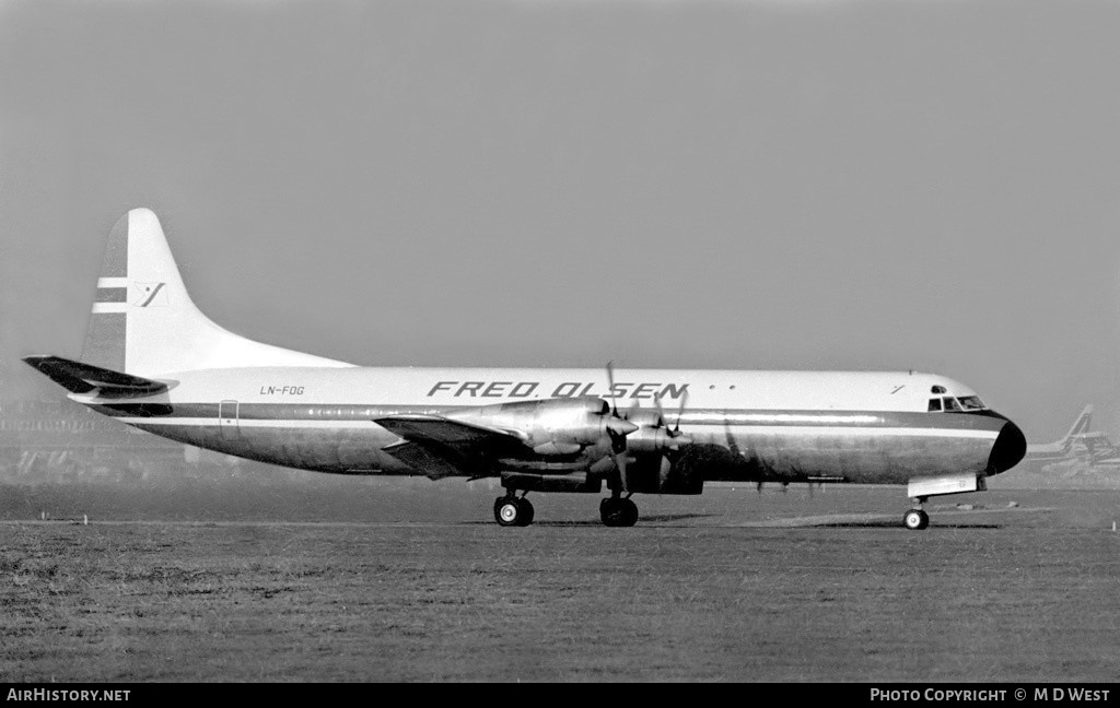 Aircraft Photo of LN-FOG | Lockheed L-188A(F) Electra | Fred. Olsen | AirHistory.net #71006