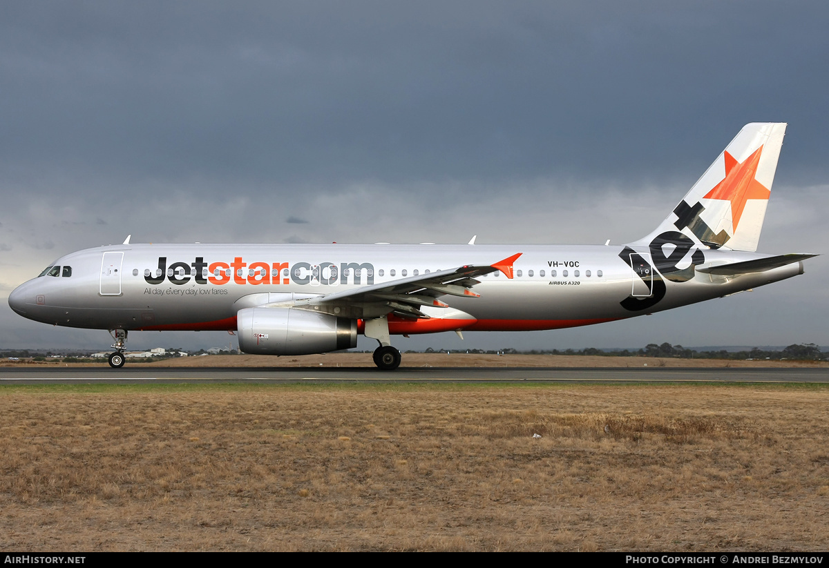 Aircraft Photo of VH-VQC | Airbus A320-232 | Jetstar Airways | AirHistory.net #71014