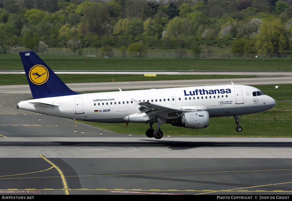 Aircraft Photo of D-AILW | Airbus A319-114 | Lufthansa | AirHistory.net #71033
