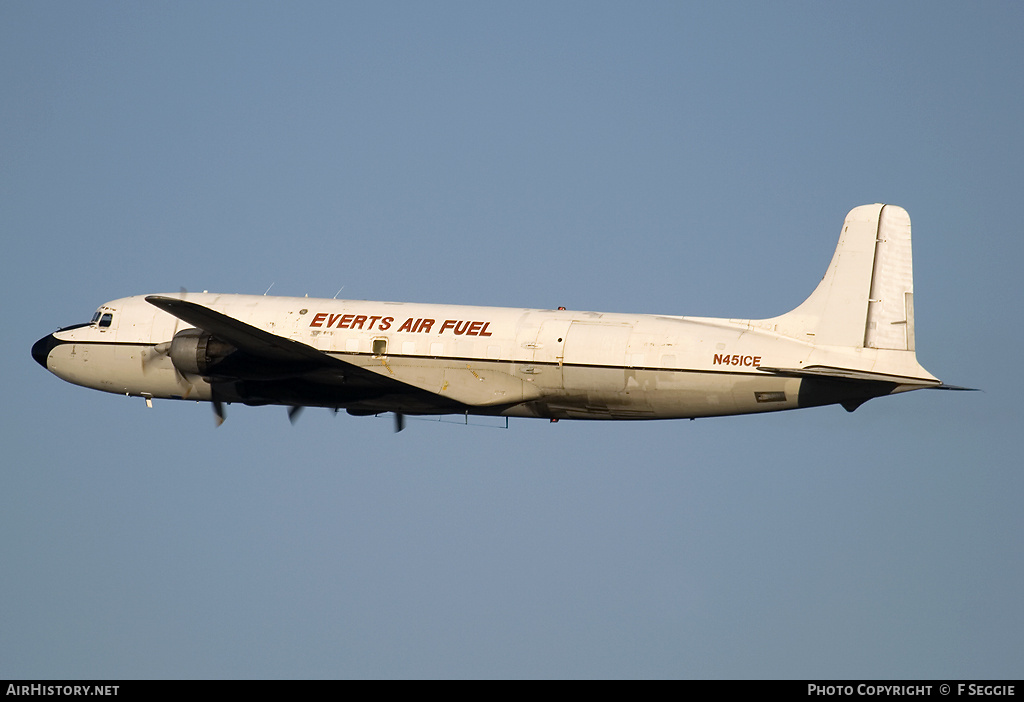 Aircraft Photo of N451CE | Douglas C-118B Liftmaster | Everts Air Fuel | AirHistory.net #71044