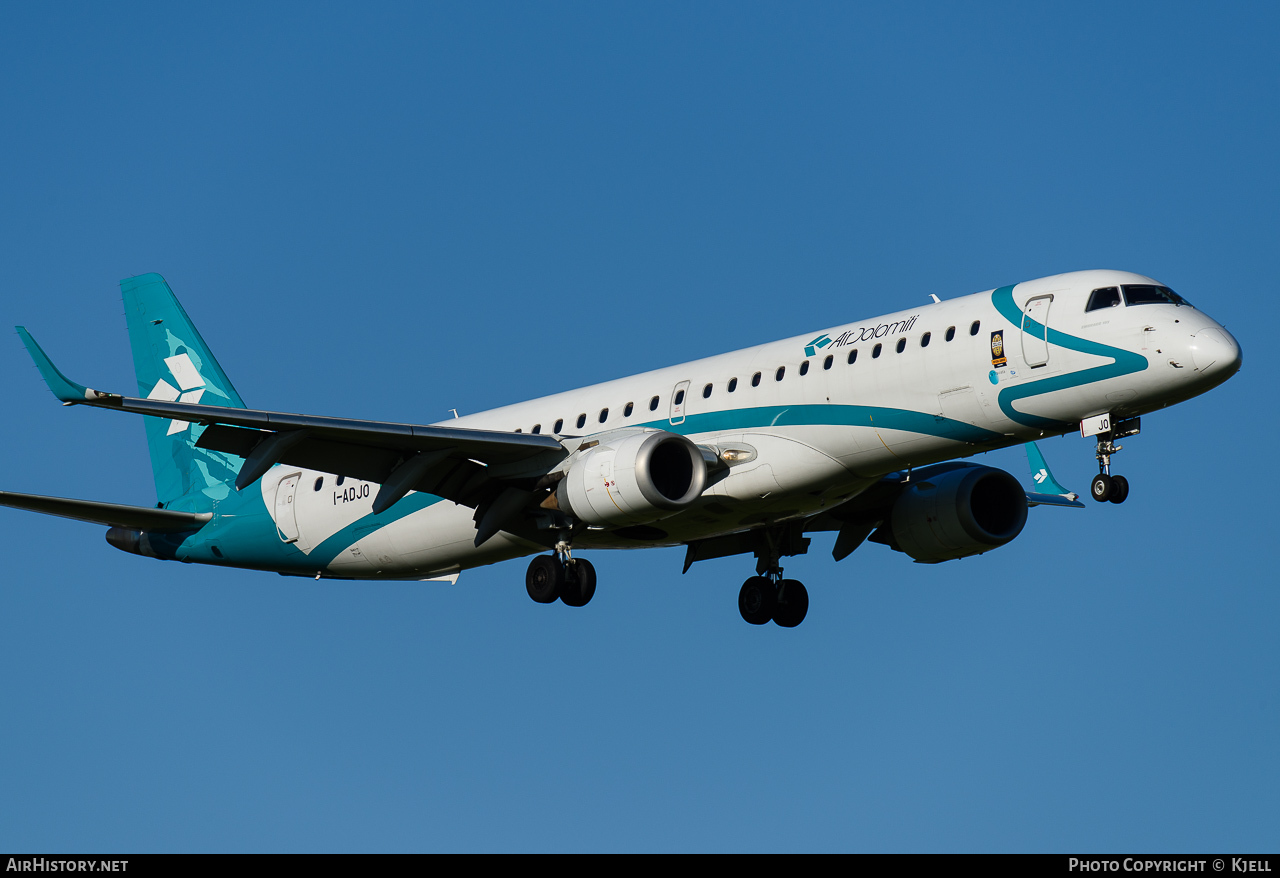 Aircraft Photo of I-ADJO | Embraer 195LR (ERJ-190-200LR) | Air Dolomiti | AirHistory.net #71049