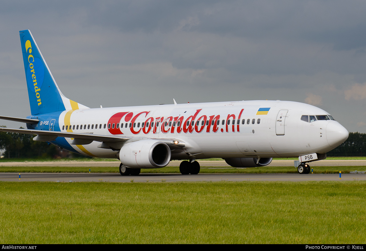 Aircraft Photo of UR-PSB | Boeing 737-8HX | Corendon Dutch Airlines | AirHistory.net #71076