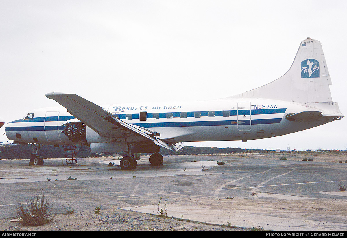 Aircraft Photo of N827AA | Convair 440-49 Metropolitan | Air Resorts Airlines | AirHistory.net #71078