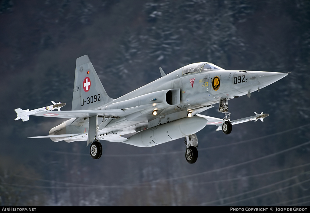 Aircraft Photo of J-3092 | Northrop F-5E Tiger II | Switzerland - Air Force | AirHistory.net #71093