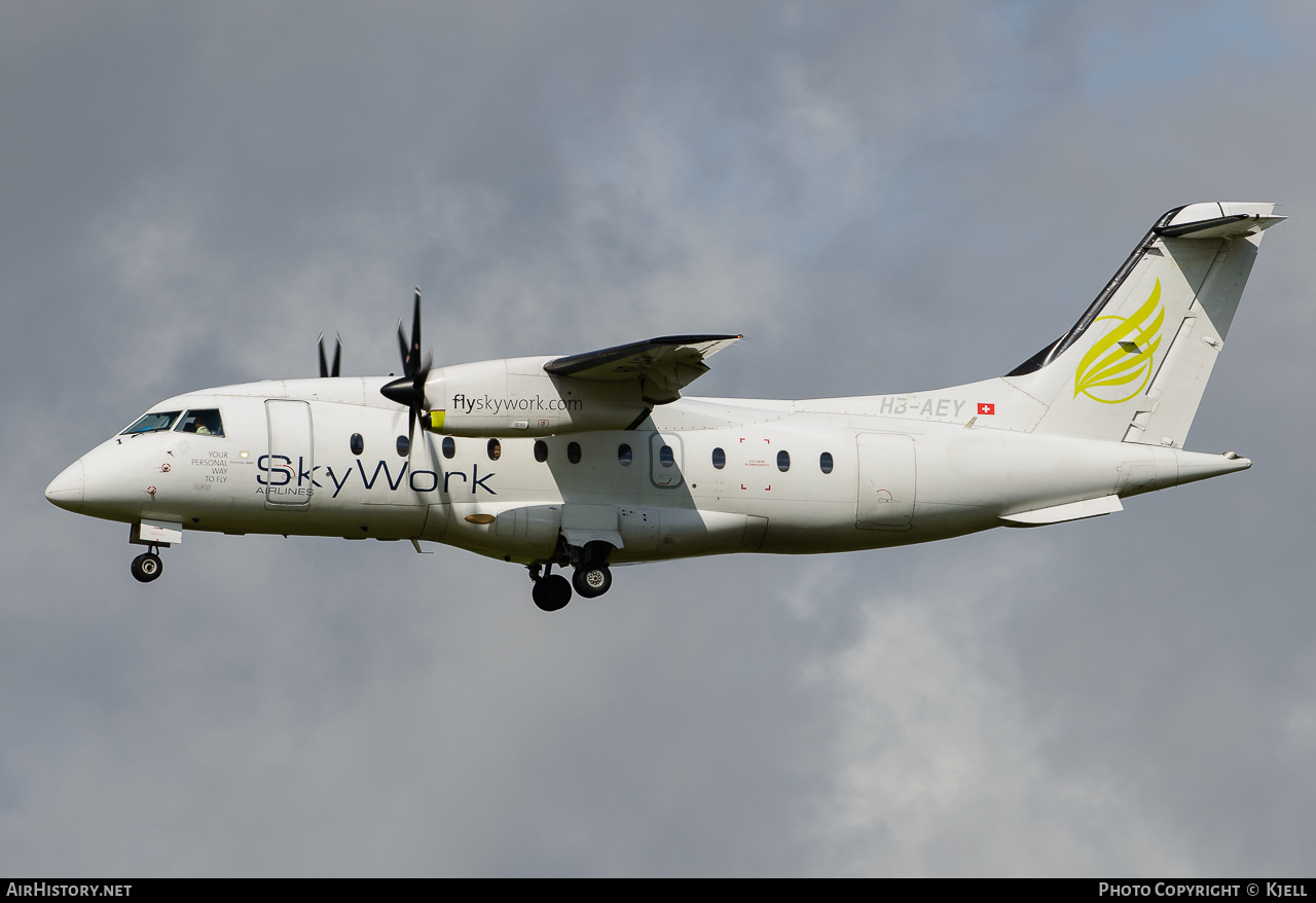 Aircraft Photo of HB-AEY | Fairchild Dornier 328-130 | SkyWork Airlines | AirHistory.net #71101