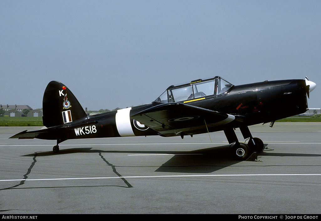 Aircraft Photo of WK518 | De Havilland DHC-1 Chipmunk T10 | UK - Air Force | AirHistory.net #71142