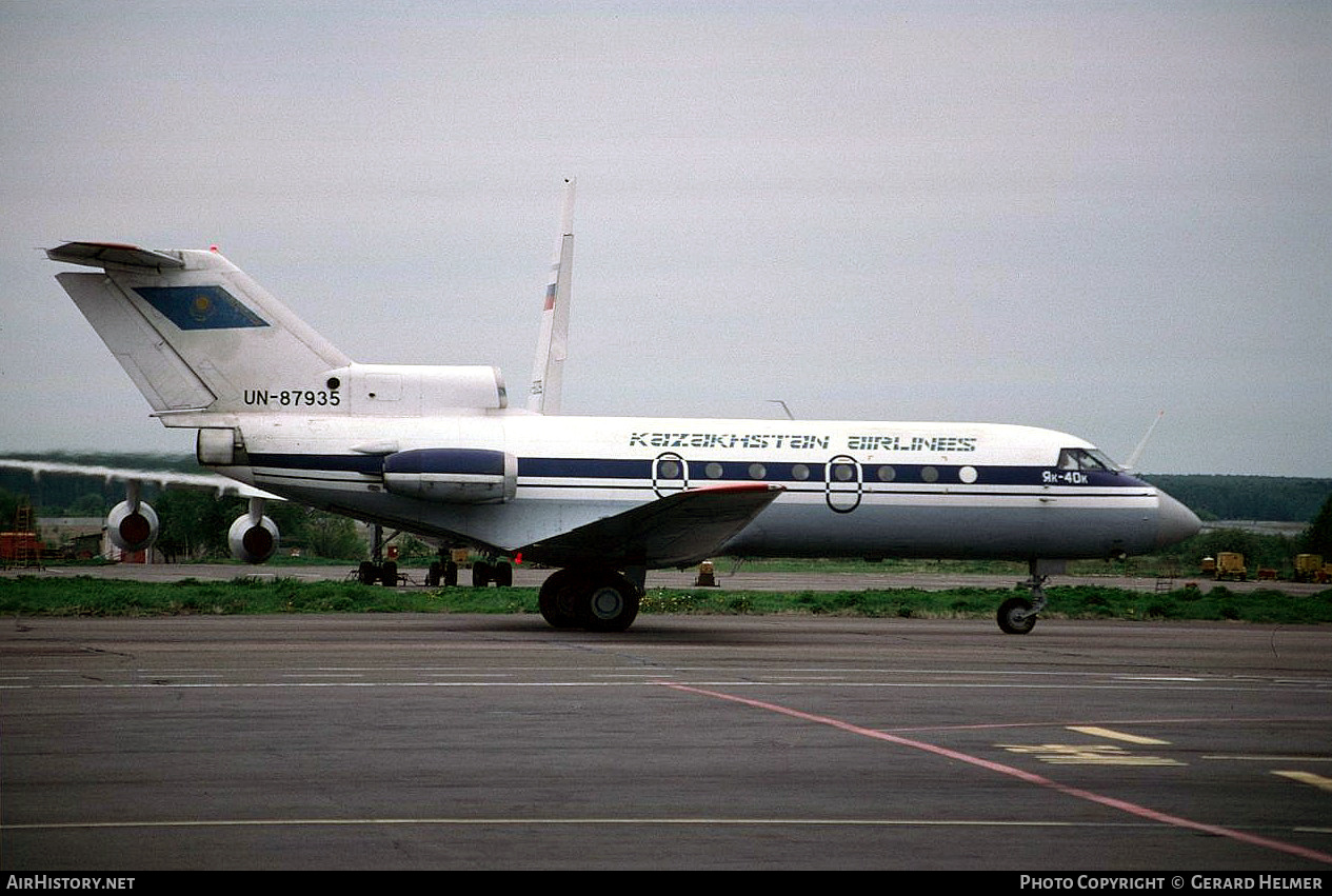Aircraft Photo of UN-87935 | Yakovlev Yak-40K | Kazakhstan Airlines | AirHistory.net #71213
