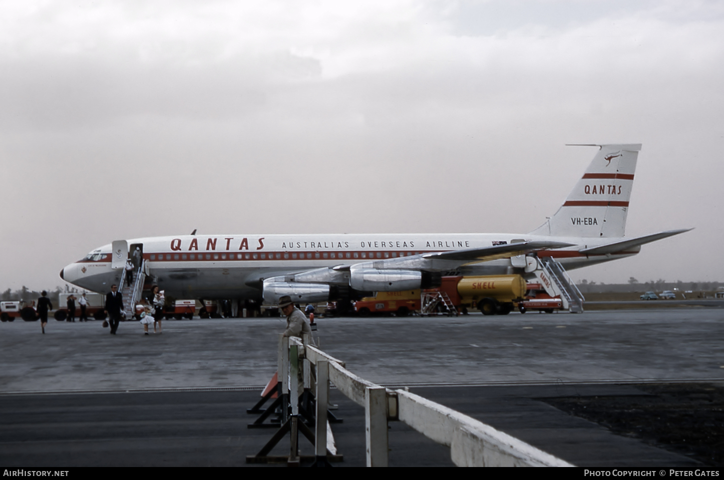 Aircraft Photo of VH-EBA | Boeing 707-138 | Qantas | AirHistory.net #71244