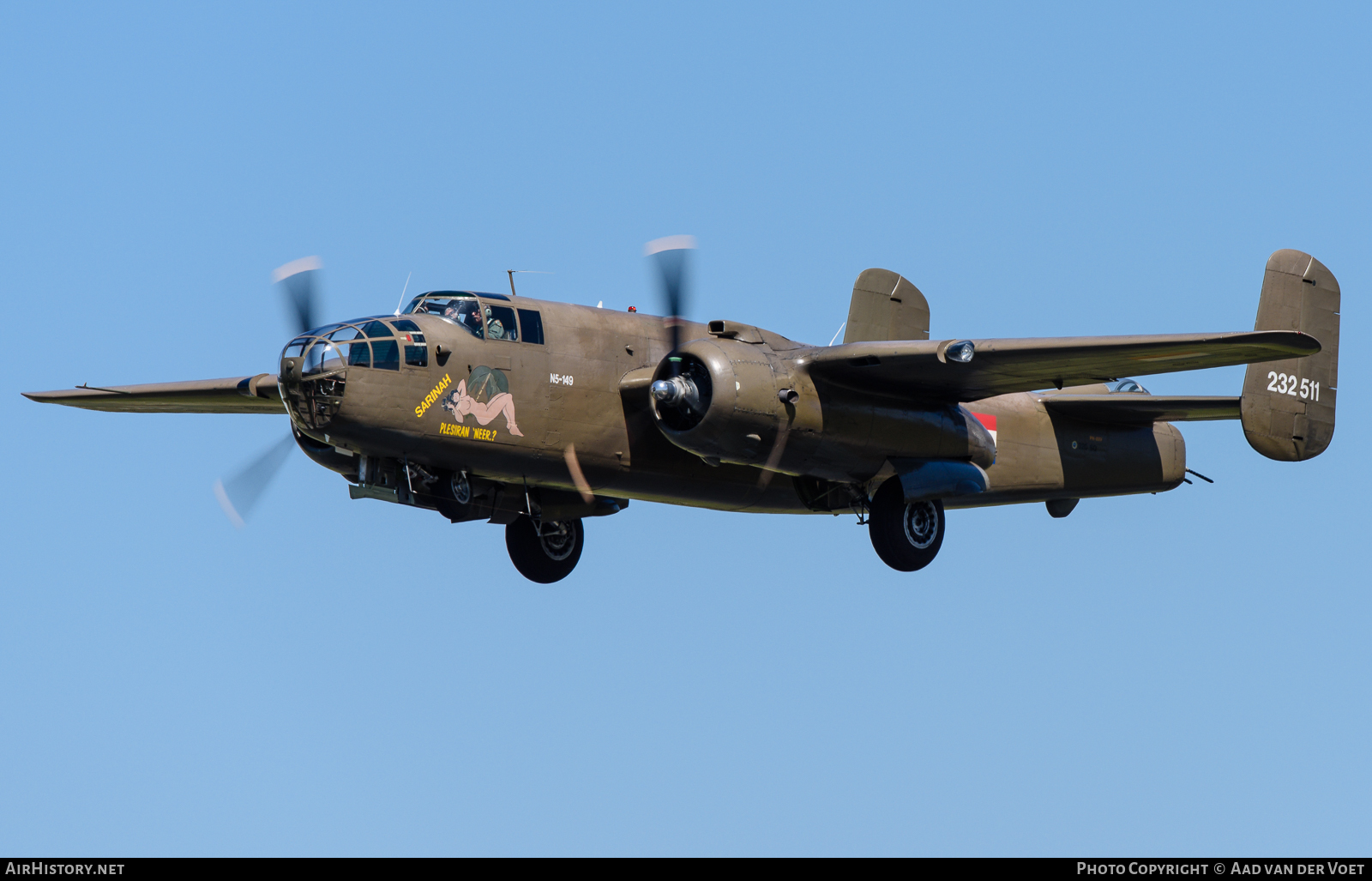 Aircraft Photo of PH-XXV / N5-149 | North American B-25J Mitchell | Koninklijke Luchtmacht Historische Vlucht | Netherlands East Indies - Air Force | AirHistory.net #71292