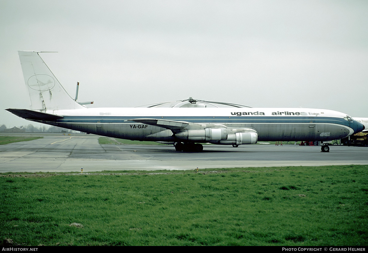Aircraft Photo of YA-GAF | Boeing 707-324C | Uganda Airlines Cargo | AirHistory.net #71370