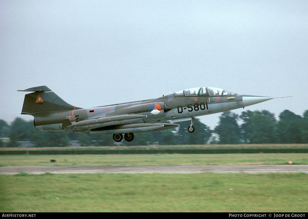 Aircraft Photo of D-5801 | Lockheed TF-104G Starfighter | Netherlands - Air Force | AirHistory.net #71389