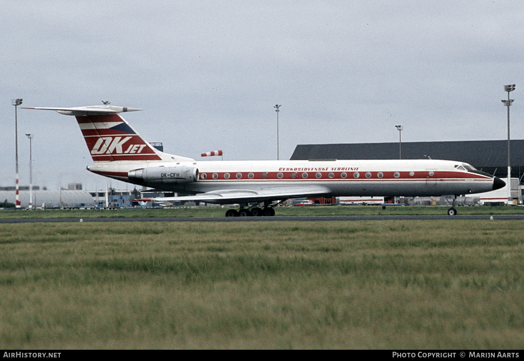 Aircraft Photo of OK-CFH | Tupolev Tu-134A | ČSA - Československé Aerolinie - Czechoslovak Airlines | AirHistory.net #71412