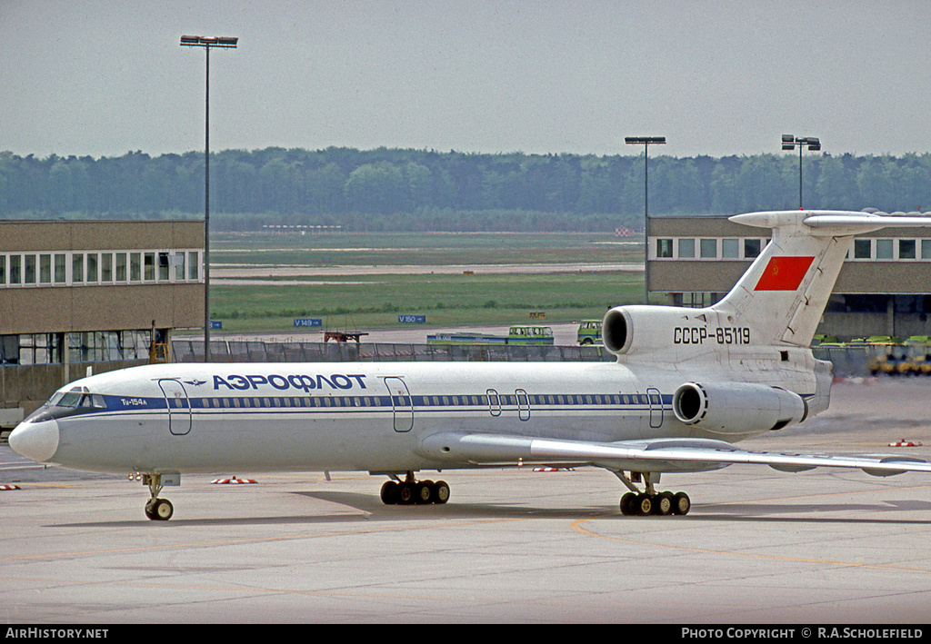 Aircraft Photo of CCCP-85119 | Tupolev Tu-154A | Aeroflot | AirHistory.net #71415