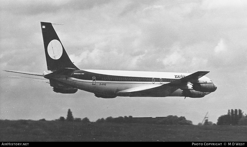 Aircraft Photo of G-AYVG | Boeing 707-321 | Zambia Airways | AirHistory.net #71422
