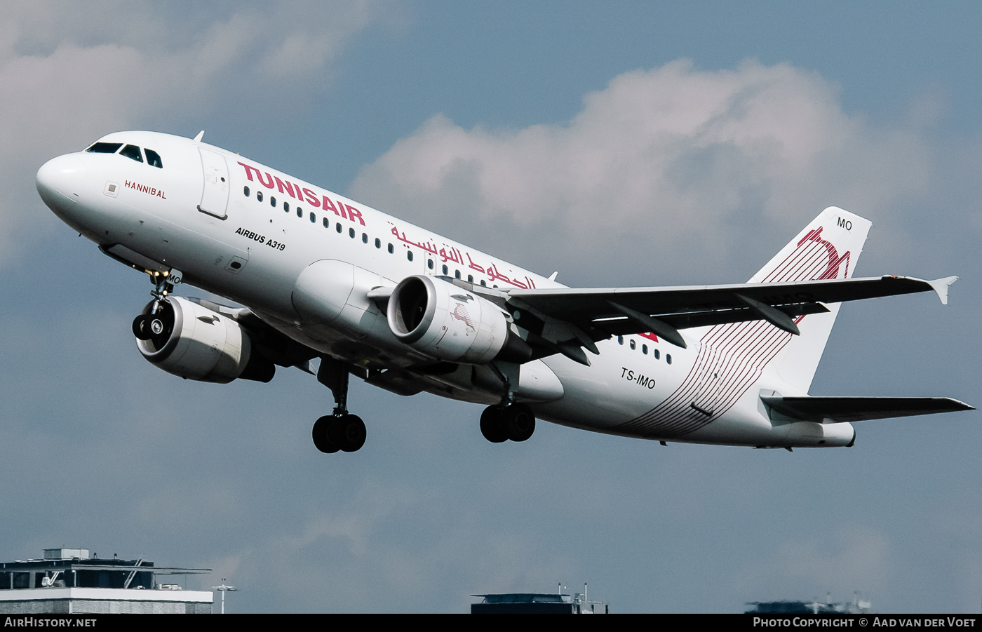 Aircraft Photo of TS-IMO | Airbus A319-114 | Tunisair | AirHistory.net #71447