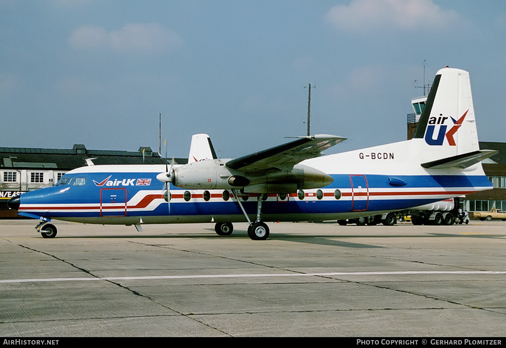 Aircraft Photo of G-BCDN | Fokker F27-200 Friendship | Air UK | AirHistory.net #71470