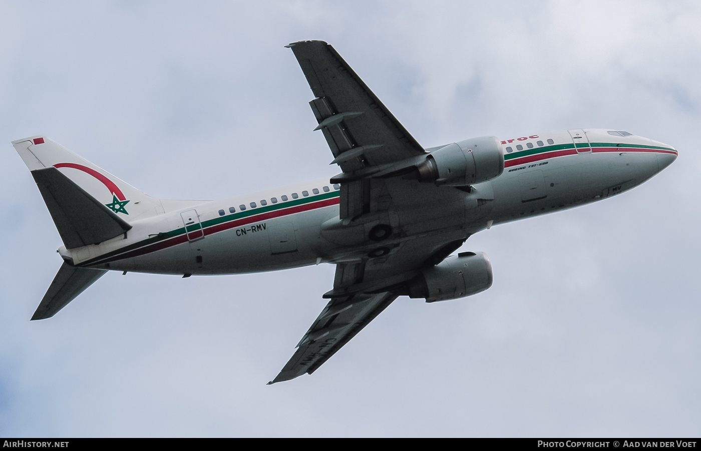 Aircraft Photo of CN-RMV | Boeing 737-5B6 | Royal Air Maroc - RAM | AirHistory.net #71491