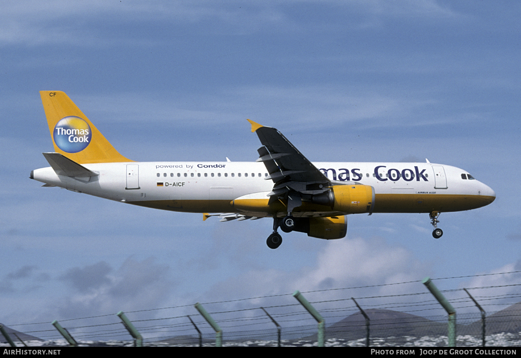 Aircraft Photo of D-AICF | Airbus A320-212 | Thomas Cook Airlines | AirHistory.net #71516