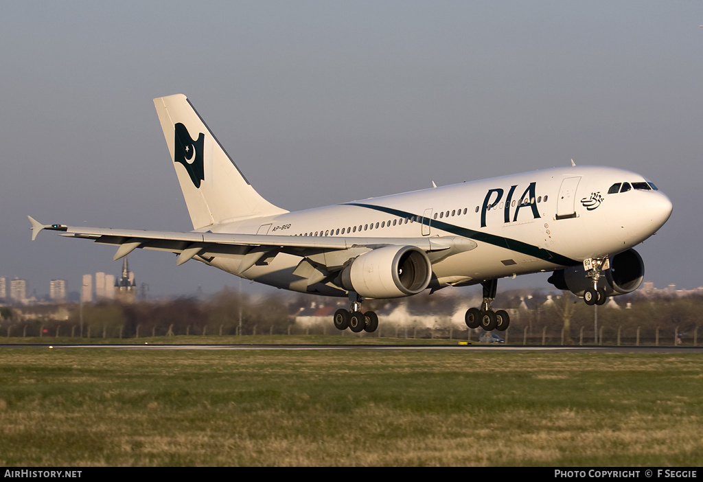Aircraft Photo of AP-BEQ | Airbus A310-308 | Pakistan International Airlines - PIA | AirHistory.net #71539