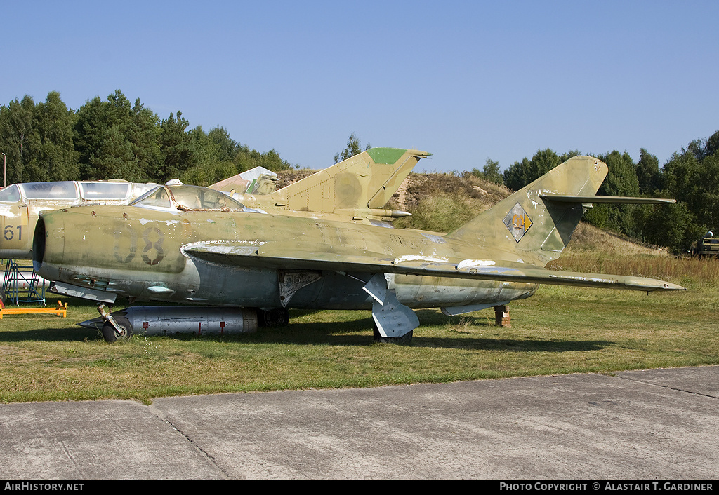 Aircraft Photo of 08 | PZL-Mielec Lim-5 (MiG-17F) | East Germany - Air Force | AirHistory.net #71566