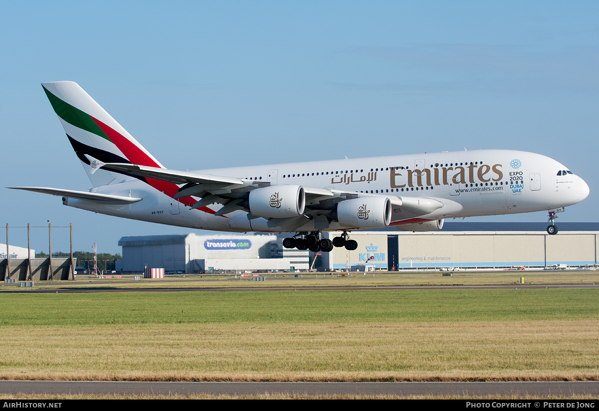 Aircraft Photo of A6-EOY | Airbus A380-861 | Emirates | AirHistory.net #71569