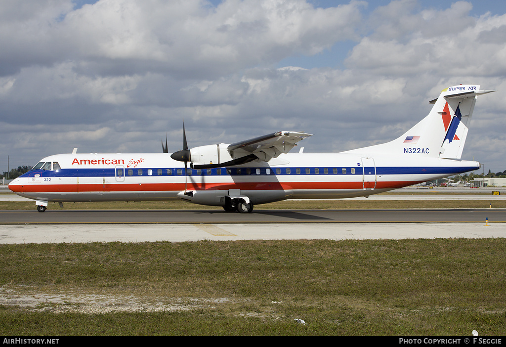 Aircraft Photo of N322AC | ATR ATR-72-212 | American Eagle | AirHistory.net #71605