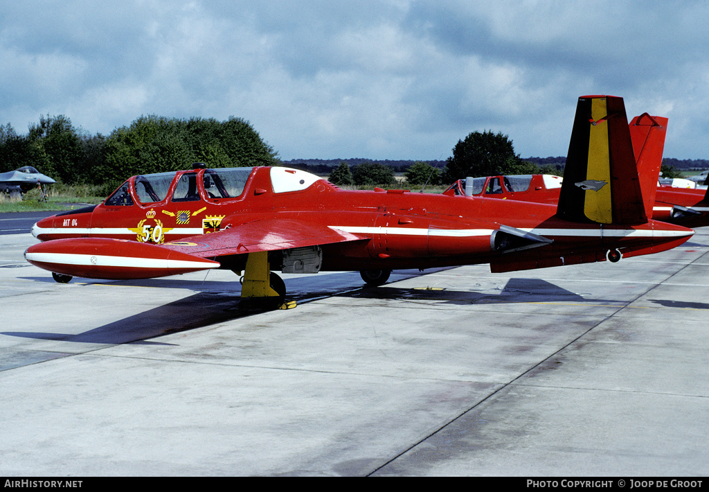 Aircraft Photo of MT04 | Fouga CM-170R Magister | Belgium - Air Force | AirHistory.net #71606