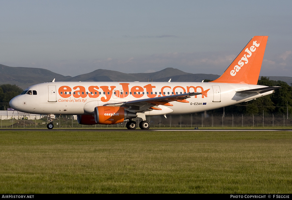 Aircraft Photo of G-EZAH | Airbus A319-111 | EasyJet | AirHistory.net #71622