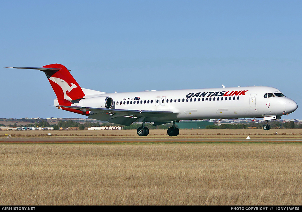 Aircraft Photo of VH-NHK | Fokker 100 (F28-0100) | QantasLink | AirHistory.net #71630