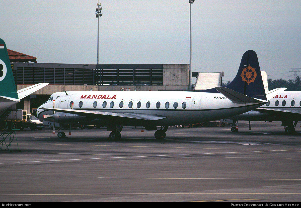 Aircraft Photo of PK-RVP | Vickers 832 Viscount | Mandala Airlines | AirHistory.net #71640