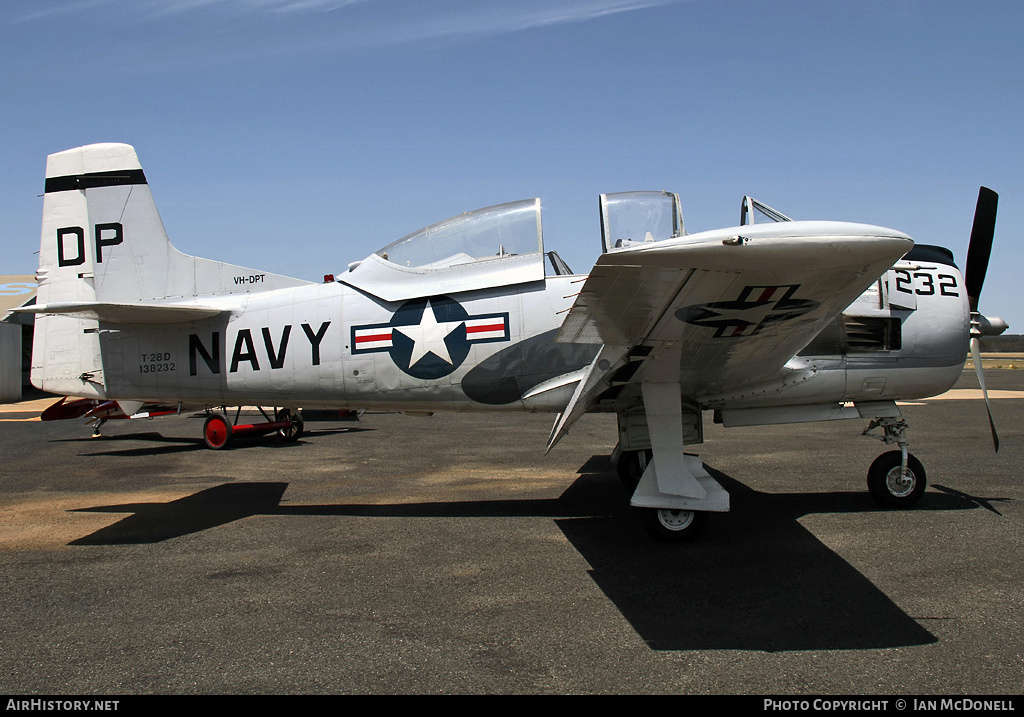Aircraft Photo of VH-DPT / 138232 | North American T-28D Trojan | USA - Navy | AirHistory.net #71660